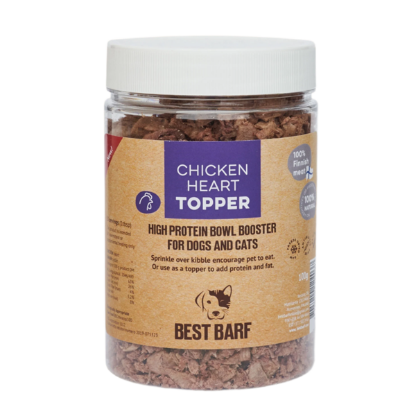 Forstþurrkuð kjúklingahjörtu - Topper - 100gr