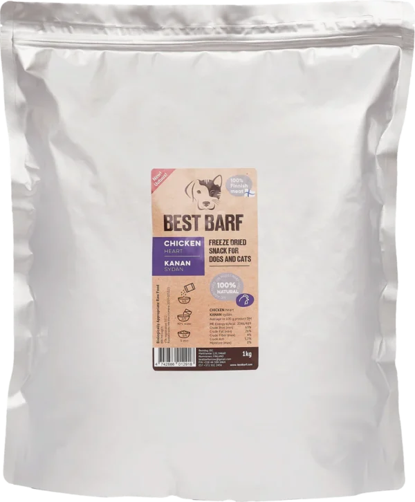 Frostþurrkuð kjúklingahjörtu - 100gr - Image 3