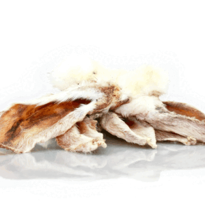 Kanínueyru með feld - 90gr